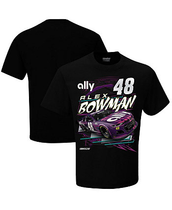 Мужская черная футболка с рисунком Alex Bowman Slingshot Hendrick Motorsports Team Collection