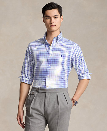 Men's Classic-Fit Plaid Oxford Shirt Polo Ralph Lauren