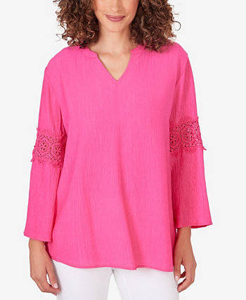 Petite Lace-Embellished Top Ruby Rd.