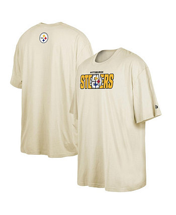 Мужская кремовая футболка Pittsburgh Steelers NFL Draft Big and Tall 2023 New Era