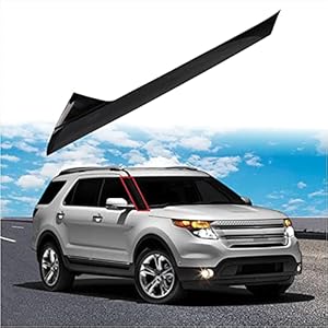 A-Pillar Front Molding Windshield w/Side Tape Fit for 2011-2019 Ford Explorer 4 Door Utility BB5Z-7803145-AA BB5Z-7803137-AB 926-450 (Left 2 Pack Outer and Inner) Dolksn