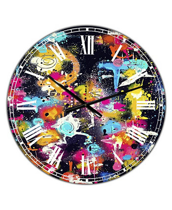 Большие современные настенные часы Lovers the Dreamers & Me - 36 "x 28" x 1 " Designart