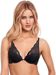 Marks & Spencer Women's Rosie Silk & Lace Padded Plunge Beau Bra Marks & Spencer