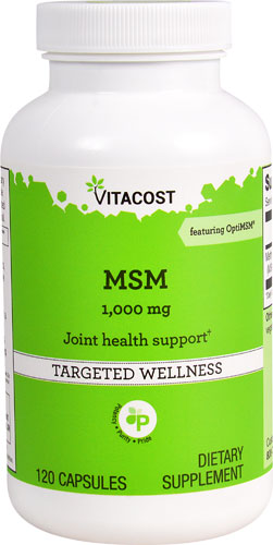 Витакост МСМ -- 1000 мг -- 120 капсул Vitacost