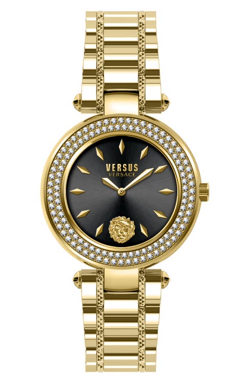 Женские часы-браслет Brick Lane с кристаллами и паве, 36 мм VERSUS