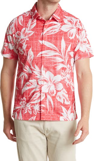 Гавайская рубашка с коротким рукавом и тропическим принтом Retreat Toes on the Nose