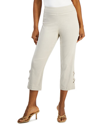 Women's Side Lace-Up Capri Pants, Created for Macy's J&M Collection