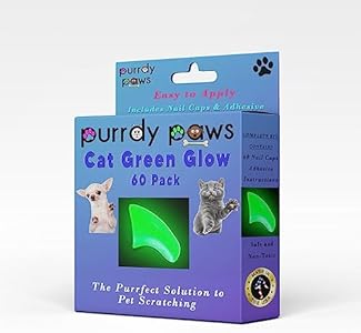 Накладки на когти для кошек, 60 шт - черные, маленькие Purrdy Paws