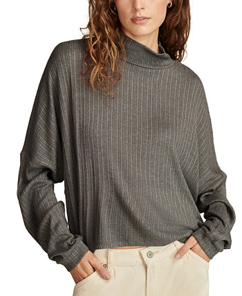 Women's Cloud Ribbed Knit Mock Neck Top Lucky Brand