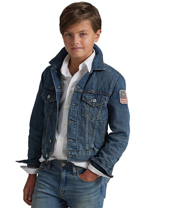 Джинсовая куртка из хлопка для мальчиков Big Boys Polo Ralph Lauren