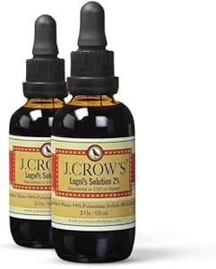 J.CROW'S® Lugol's Solution of Iodine 2% 2 oz (Унции) Three Pack (3 Bottles) J. Crow's