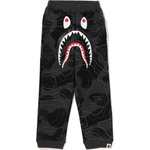 LAYERED CAMO SHARK SWEAT PANTS KIDS BAPE