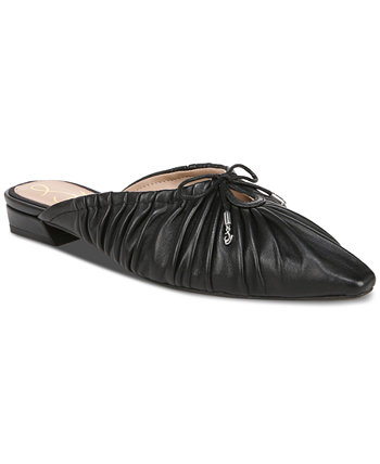 Женские туфли на плоской подошве с острым носком и сборками Julia Sam Edelman