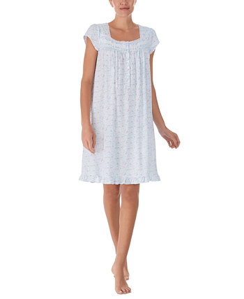 Short 38" Cotton Jersey Nightgown Eileen West