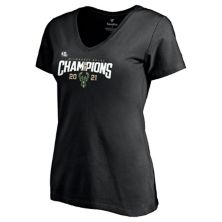 Женская футболка с доставкой "Милуоки Бакс" 2021, чемпионы НБА "Фанатики" Fanatics