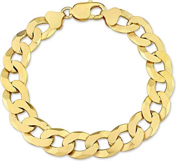 Плоский браслет-цепочка с покрытием из 18-каратного золота Delmar