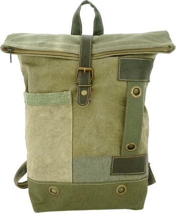 Кожаный рюкзак в стиле пэчворк с отделкой Vintage Addiction