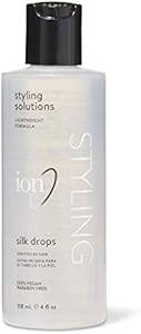 ion Silk Drops, Adds Shine & Softness, Lightweight Formula, Frizz Control, Infused with Silk Protein Ion