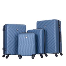 Luggage Sets 4-piece Suitcase With Spinner Wheels & Tsa Lock (16/20/24/28in) Abrihome