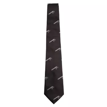 Жаккардовый галстук с логотипом Hommegirls