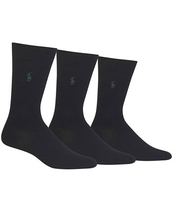 3 пары мужских классических носков сверхмягкого размера, увеличенный размер 13–16 Polo Ralph Lauren