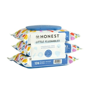 The Honest Company Little Flushables, Toddler Wipes, 126 Count The Honest Company