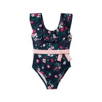 Little Girl's &amp; Girl's Floral Ruffle One-Piece Swimsuit Janie and Jack