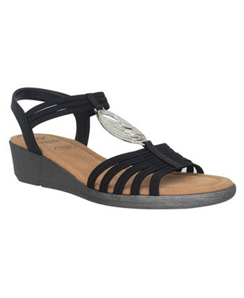 Women's Ralana Ornamented Stretch Wedge Sandals Impo
