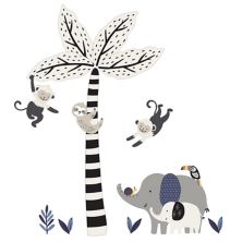 Lambs & Ivy Jungle Party Monkey/elephant/tree Nursery Wall Decals/stickers Lambs & Ivy