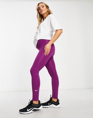 Фиолетовые леггинсы для беременных Nike Training One Dri-FIT Nike