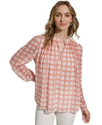 Женская блузка с длинными рукавами и принтом Calvin Klein