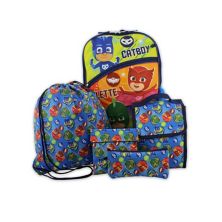 Pj Masks Boys Girls 5 Piece 16 Inch Backpack Lunch Bag And Snack Bag School Set PJ Masks