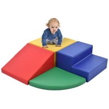 Игровой набор из пеноматериала F.C Design Soft Climb and Crawl, безопасный пенопластовый блок для младенцев, дошкольников, малышей, детей, ползающих и лазающих в помещении. Игровая конструкция — идеально подходит для активных игр, способствует развитию двигательных навыков. F.C Design