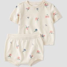 Baby Girl Little Planet by Carter's Little Planet 2-Piece Floral Organic Cotton Play Set Little Planet