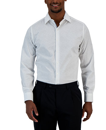 Мужская классическая рубашка Slim Fit с принтом виноградной лозы, созданная для Macy's Bar III