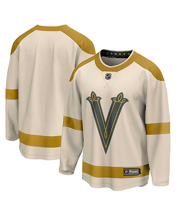 Мужское зимнее классическое отделившееся джерси НХЛ кремового цвета Vegas Golden Knights 2024 Fanatics