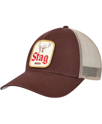 Мужская коричнево-коричневая кепка Stag Valin Trucker Snapback American Needle