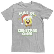 Большой &amp; Праздничная футболка Tall Nickelodeon SpongeBob SquarePants "Full Of Christmas Cheer" Nickelodeon