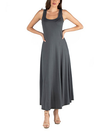 Платье макси без рукавов Slim Fit A-Line 24Seven Comfort