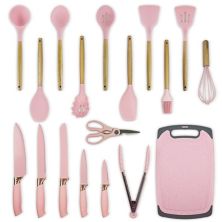 Silicone Cooking Utensils Set - Heat Resistant Kitchen Utensils, 19 Pieces Kitchen Utensil Set Mega Casa