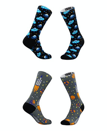 Мужские и женские носки Blue Blastoff, набор из 2 шт. Tribe Socks