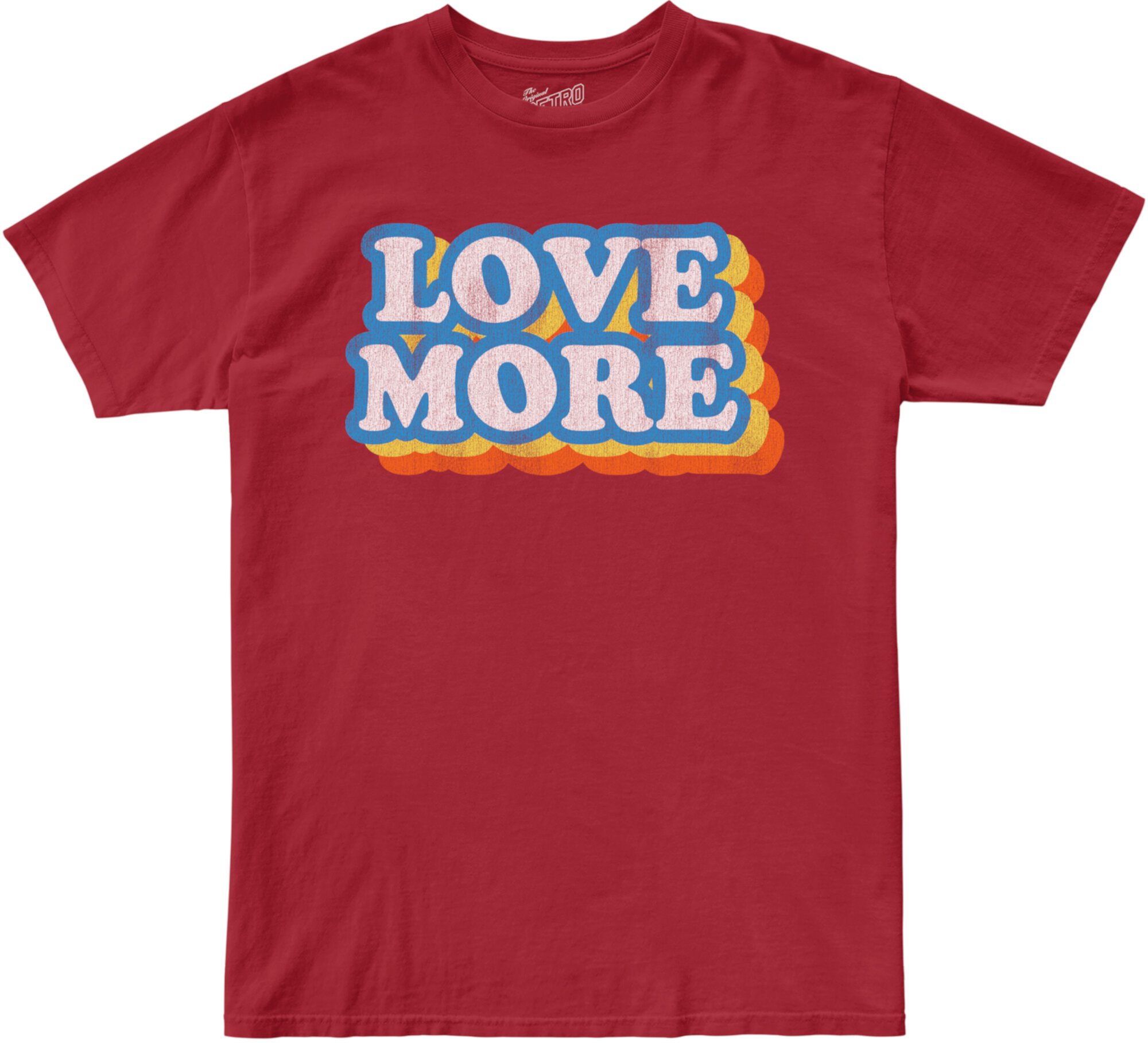 100% хлопок Love More, футболка Valentines с круглым вырезом (для больших детей) The Original Retro Brand Kids