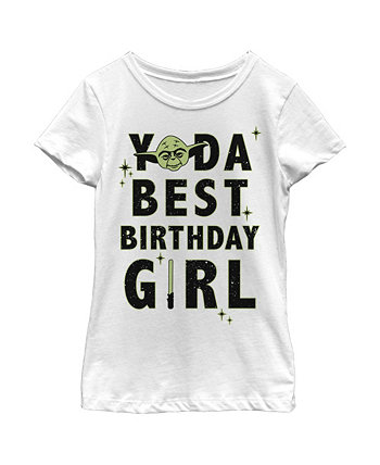 Girl's Star Wars Yoda Best Birthday Girl  Child T-Shirt Disney Lucasfilm