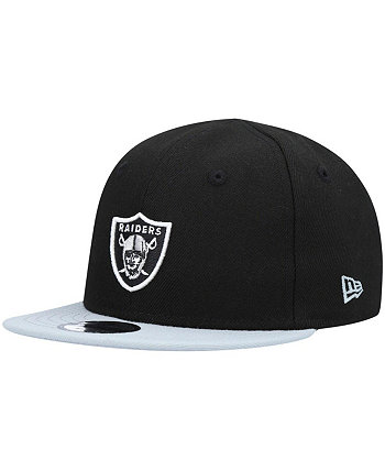 Регулируемая шапка унисекс для младенцев черного и серебристого цвета Las Vegas Raiders My 1St 9Fifty New Era
