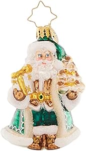 Christopher Radko Hand-Crafted European Glass Christmas Tree Decorative Ornament, A Frosty Duo Gem Christopher Radko