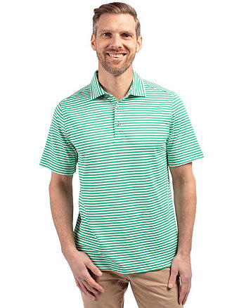 Men's Virtue Eco Pique Stripe Recycled Polo Shirt Cutter & Buck