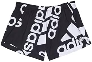 adidas Girls' Elastic Waistband with Inner Drawcord Woven Athletic Shorts Adidas