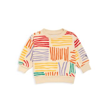Baby Girl's Crazy Lines Print Sweatshirt Bobo choses