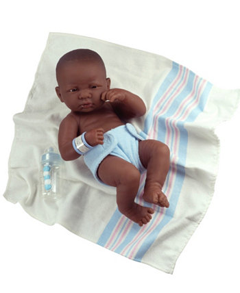 Кукла La Newborn First Day 14 дюймов, афроамериканская настоящая кукла для мальчика JC Toys