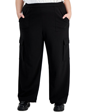 Plus Size Knit Cargo Trousers, Created for Macy's Bar III